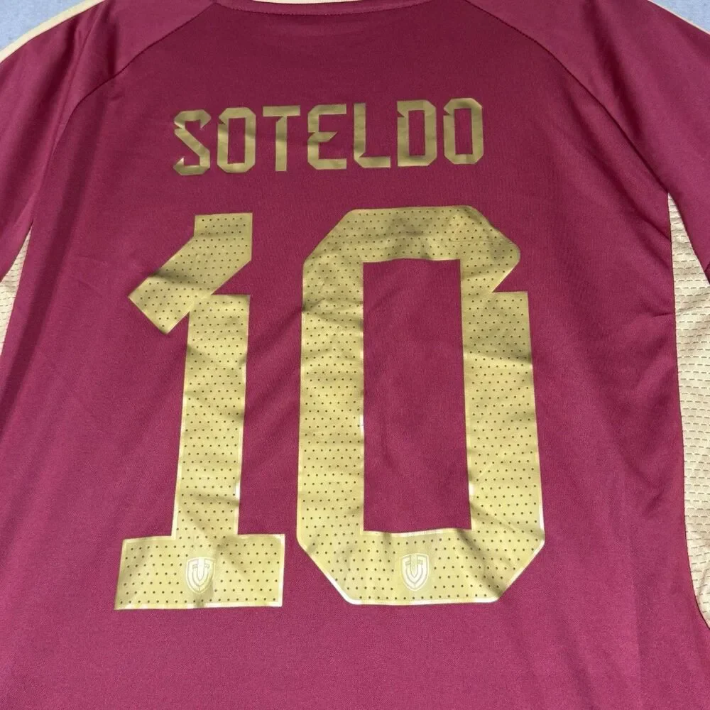 Adidas Venezuela Soteldo #10 Soccer Jersey Red Men’s Size XXXL 3XL